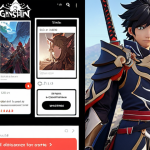 ** A split image. On one side, the official Genshin Impact Twitter page announcing a new banner. On the other, a chaotic Discord server filled with wild theories and fake leaks. The image should visually represent the contrast between official information and unreliable sources.

**