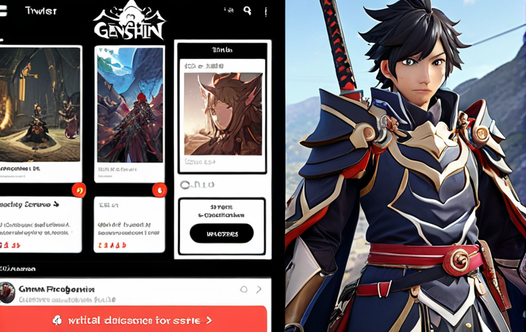 ** A split image. On one side, the official Genshin Impact Twitter page announcing a new banner. On the other, a chaotic Discord server filled with wild theories and fake leaks. The image should visually represent the contrast between official information and unreliable sources.
**